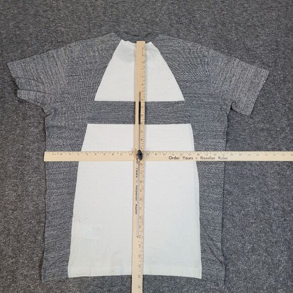 Dsquared2 Panel Logo Distressed Mens T-shirt Size S White Gray Short Sleeve - Picture 7 of 10